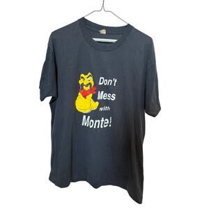 Vintage Monte Alban Mezcal Tee - XL, "Don't Mess With Monte!"